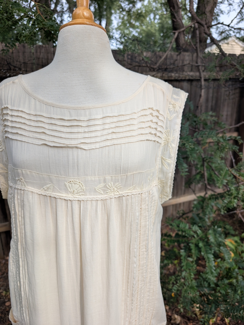 Free People Cream Drop Waist Maxi Dress - Picture 2 of 11